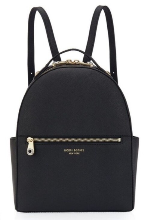 henri bendel Handbags - Henri Bendel($300 Retail) Black Leather Mini Backpack  Good Cond